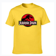 Tops Jurassic World Tees Short Sleeve Cool 2024Jurassic Park T Shirt Men 100% Cotton Printed T-Shi