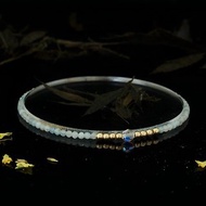 輕奢風 海藍寶 14KGF Swarovski 水晶手鍊