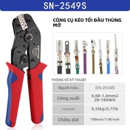 YEFYM SN-2549S Dụng Cụ Đóng Đnh Kìm Mini Siết Dây Kìm Cho PH2.0/XH2.54/2.8/3.0/3.96/KF2510/JST Nhà G