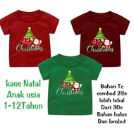 [ Hoskku ] Kaos Anak Merry Christmas Pohon Natal Limited Edition