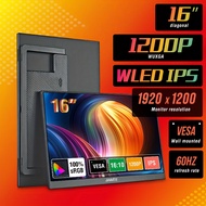 TEMU Anmite 16-inch Portable Monitor With Screen - Hdr Compatible Low Blue Light, External Display S