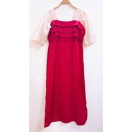 Red Ao Dai - 2 hands (Size XL).Red Ao Dai - 2 sleeves (Size XL)