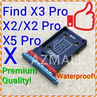 (3 Colors) NEW ORI Waterproof Dual SIM Card Tray Slot Holder Oppo Find X5 X3 Pro X2 X /CPH2173 CPH20