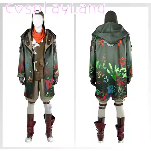 Arcane Ekko Costume LOL Ekko Cosplay Costume Christmas New Year Comic Con Men Suit Game Outfit Jacke