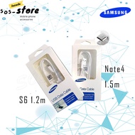 สายชาร์จ Samsung แท้100%1.2M/1.5M Micro USB 2.0 สายชาร์จเร็ว ซัมซุง Fastcharger รองรับ รุ่น S4/S6/S7/Note5/Edge/Note3 /J3 /J5 /J7/ A3/ A5 /A7 รับประกัน1ปี by SOS-STOREl
