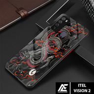 Case ITEL VISION 2 - Casing ITEL VISION 2 Case 4D Terbaru 2022 AEROSTORE.ID [ DRAGON ] Soft Case Gla