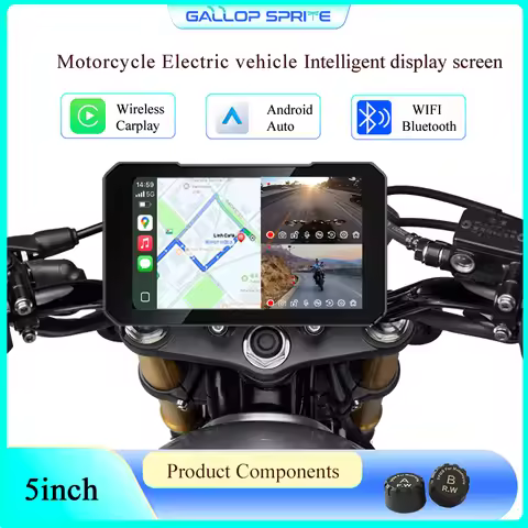 Gallop Sprite 5 inch Motorcycle Navigation Display Screen Carplay Android Auto Portable Digital Dash
