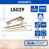 [Free Installation]SINGGATE Premium Laundry Rack System LS029 | Smart Laundry System Drying Rack\Automatic Laundry Rack (Hold up to 35KG)