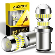 AUXITO Bay15D Led 2ชิ้น1157 P21/5W 1200Lm ไฟเบรค Led 6000K Drl สำหรับไฟท้ายไฟหยุดไฟเบรค