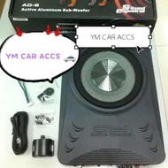 AD AUDIBLE DYNAMICS 8” INCH BIG POWER ACTIVE ALUMINUM  CAR AUDIO SUBWOOFER UNDER SEAT UNDERSEAT