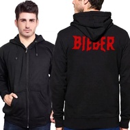 Bieber Logo Hoodie Jacket Cotton Fleece Material | Justin Bieber Pullover & Zipper |
