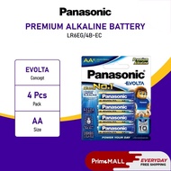 PANASONIC 1xSET FREE SHIPPING LR6EG/4B-EC Evolta Battery AA SIZE 4PCS Alkaline Battery Extra Power A