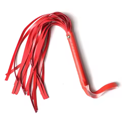 Black Leather BDSM Whip Bondage Play Gear Intimate Role‑Play Accessory for Adult Men Women Couples