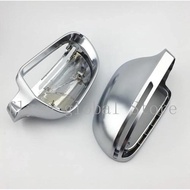 1Pair Car Wing Mirror Caps Matt Chrome Mirror Cover Rearview Side Mirror Cap S Line for Au*di A4 S4 