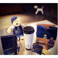 Starbucks 2020 Christmas DIESEL DIESEL Co-Branded Mug Thermos Cup with Small Bag Denim Bear Cup Hold