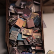200pc Miniatures Doll House Books Anxiety Bookshelf Accessories Mini Books Accessories for Decoratio