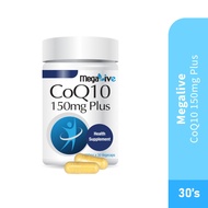 MEGALIVE Coq10 150mg Plus 30's for Coq10 Supplement, Q10 Supplement, Coenzyme q10 VIDA Pharmacy