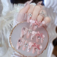 Wearing Nails Finished Manicure Nails Boxed Fake Nails Bows Gentle Bridal Manicure Patch U4226.4.20