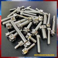 🇲🇾🔥🇹🇭 SKRU CHROME UNIVERSAL HENG THAILAND SAIZ 10 12 14 🇹🇭🔥🇲🇾 SCREW UNIVERSAL CHROME THAILOOK STAR D