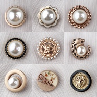 Pearl Gold Mix Luxury Button | Fancy Button Gold Pearl | Button Palace