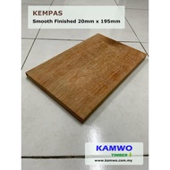 KAYU Kempas Solid Wood Timber (S4S) - 1" x 8" x 4ft - (Pas Wood)