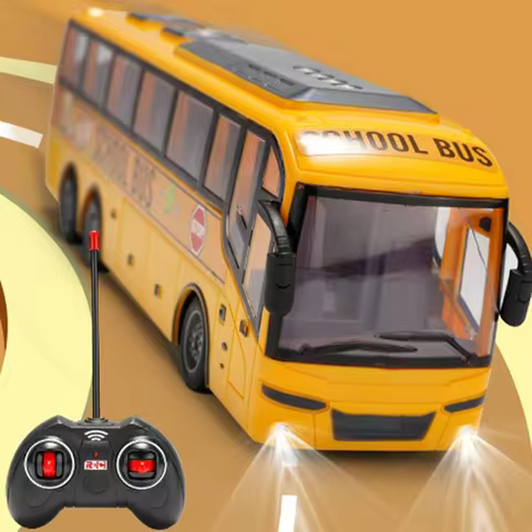 Rc Bus Electric Remote Control Car with Light Tour Bus School City Model 27Mhz Radio Controlled Mach
