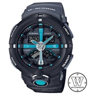 Casio G-Shock GA-500P-1A Analog Digital Black Grey Blue Resin Band Gents Sports Watch GA-500 GA500