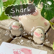 [Hippers for phone] SHARK-Cute handmade clay phone model