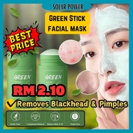 Green Tea Stick Clay Mask Stick Mud Mask Removal Blackheads Pore Mask Oil Balance Oily Skin Dry Skin Combination Skin