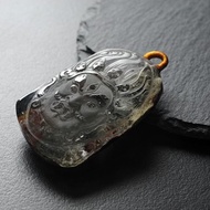 綠幽靈大黑天財神 礦石/水晶/靈修/開運/招財/破煞/防小人