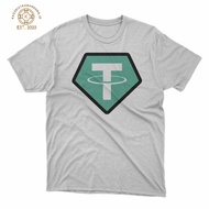 Unisex T-SHIRT Theter USDT Cryptocurrency Men's Top DISTRO Cotton Combed 24s Premium Comfortable to 