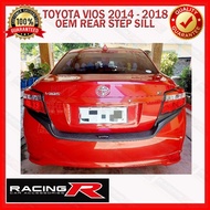 ▥ ◄ ✿ Toyota Vios Superman 2014 to 2018 Rear Step Sill / Rear Stepsill or Rear Bumper Guard Chrome