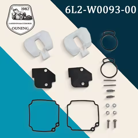 Carburetor Rebuild Kit 6L2-W0093-00 For Yamaha 2T Outboard 20 25 HP Boat Motor Engine Carb Repair Pa