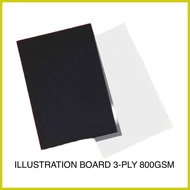 ↓ ✯ ╳ 3 PLY 800GSM ILLUSTRATION BOARD 1 WHOLE SIZE 10PCS
