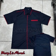 Grosir Baju kerja pria Navy Abu Abu seragam kerja Biru Dongker Abu Abu kemeja kerja pria wanita