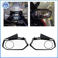 [Wishshopezxh] 2Pcs Motorcycle Mirror Replacement Side Mirror Adjustable Angle for Xmax300 2023-2024 Turn Signals Light