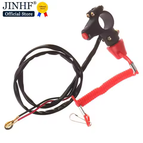 New 1PC ATV Motorcycle Boat Tether Lanyard Emergency Kill Stop Engine Switch Push Button for Pocket 