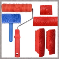(VCBZ) 6Pcs Handheld Wood Grain Tool Art Paint Red Wood Grain Tool Grain Rubber Wood Grain Tool