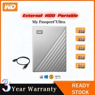 WD My Passport Ultra External Hard Drive 1TB/2TB/4TB/5TB/6TB–USB-C 10Gbps Fast Transfer Auto Backup&