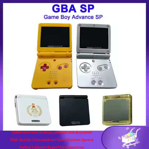 Refurbished GBA SP Game Console Game Boy Advance SP AGS-001 Gameboy Advance SP New Shell IPS LCD / O