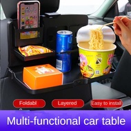 ✨2025✨Car Folding Table Board Table Board Rear Multi-Function Storage Organizer Can Eat in the Car C