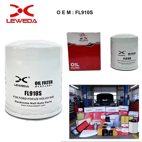 LEWEDA enuine Motorcraft Oil Filter OEM FL910S For Ford Focus Mondeo Escape Fiesta Lincoln MKZ 2.0L 