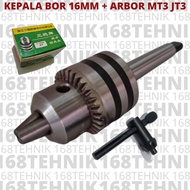 16MM DRILL HEAD SET ARBOR MT3 JT3 MAGNET DRILL ADAPTOR ARBOR/ MT3 ARBOR SET DRILL CHUCK 16MM