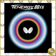 Butterfly Tenergy 80 FX Table Tennis Rubber - Red and Black Options