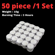 1box/100pcs Candle Tealight Scented 2hour Lilin Wangi Minyak Romantic Porpose Essential Aromatherapy