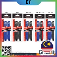 Grabbit Semi Gel Comfy Pen 0.5mm 5 in 1 Pack/Grabbit Semi Gel Comfy Pen 0.5mm 5 dalam 1 Pek/Grabbit 