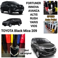 NEWEST TOYOTA BLACK MICA 209 CAR SCRATCH REMOVER PAINT FOR TOYOTA INMOVA FORFUNER AVANZA