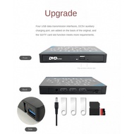 7 In1 USB 3.0 Type-C DVD CD ROM Disk Drive Black CD Driver Player Burner Rewriter with SD Card Reade