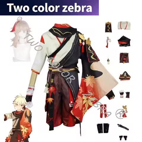 Kaedehara Kazuha Cosplay Costume Game Genshin Impact Cosplay Halloween Carnival Party Samurai Costum