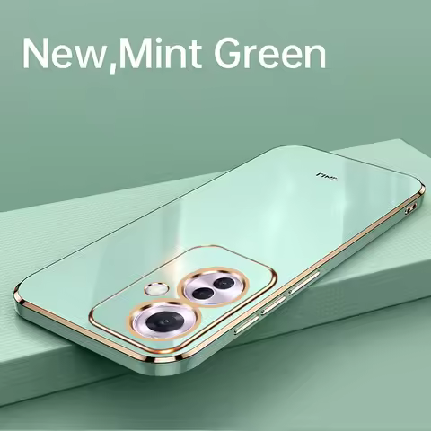 For Oppo Reno 11A CPH2603 Case 6D Plating Silicone Bumper Soft TPU Back Cover Shockproof Phone Case 